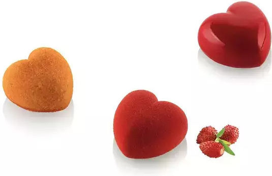 Silikomart Cuore Backform Silikon 3.4x3.3x2cm 1cm
