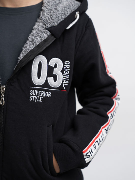 Kinderstrickjacke Schwarz