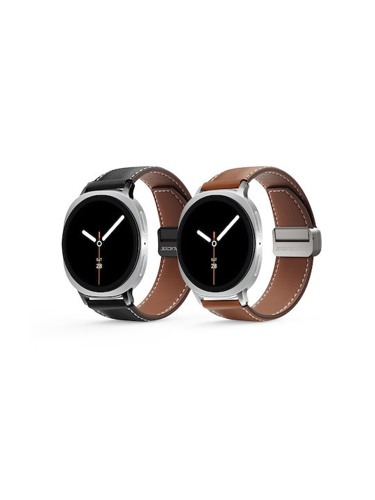 Samsung Galaxy Watch 8 40mm/44 Mm Watch 8 Classic 46mm Dux Ducis Ya Series Δερμάτινο Λουράκι Black