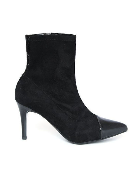 Wildleder Stiefeletten Damen Schwarz