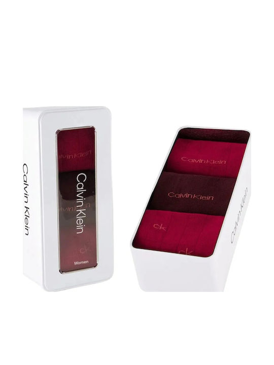 Calvin Klein Damen Socken Cherry 3Pack Calvin Klein Damen Socken Cherry 3Pack