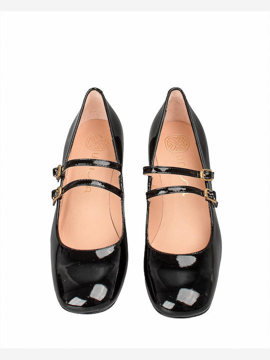 Leather Black Heels