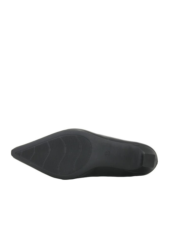Leder Pumps Schwarz