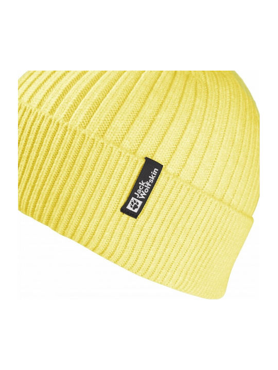Beanie Unisex Beanie Knitted in Yellow color