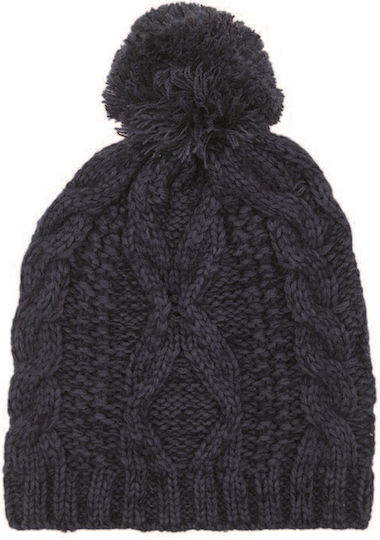 Beanie Unisex Σκούφος Πλεκτός σε Εκρού χρώμα