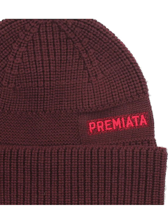 Beanie Ανδρικός Σκούφος Πλεκτός σε Μπορντό χρώμα