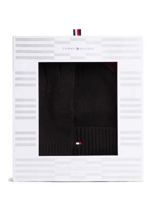 Flag Beanie Beanie Knitted in Black color