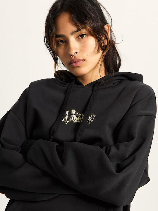 Pullover Women's Sweatshirt Hooded Black