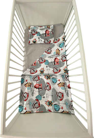 Baby Crib Bedding Set Gray