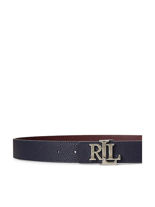Leder Damen Gürtel Blau