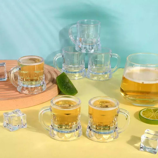 Set de pahare pentru bere din Sticlă 25ml 6buc