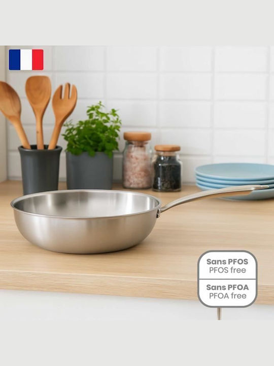 Livoo Wok aus Edelstahl 28cm