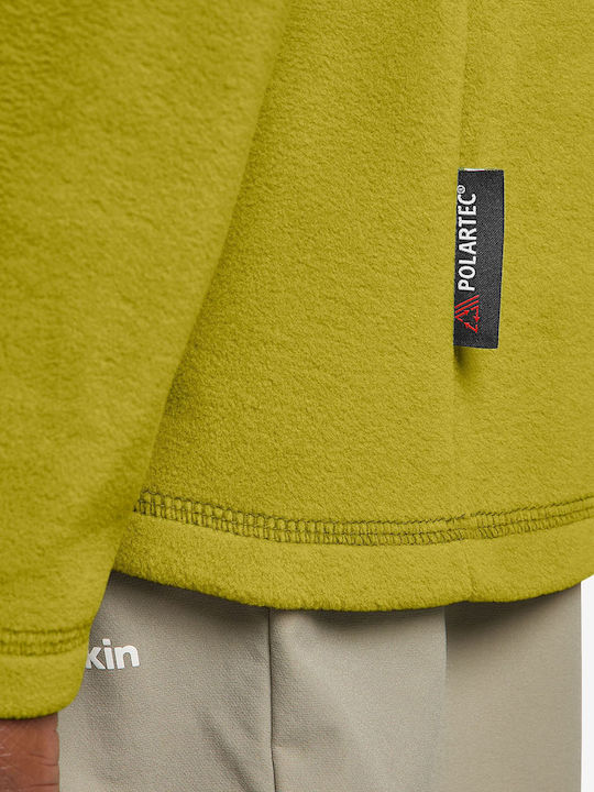 Ανδρική Ζακέτα Fleece Κίτρινο