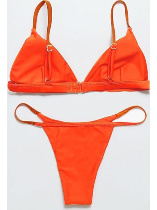 Set Bikini Brazil Πορτοκαλί.