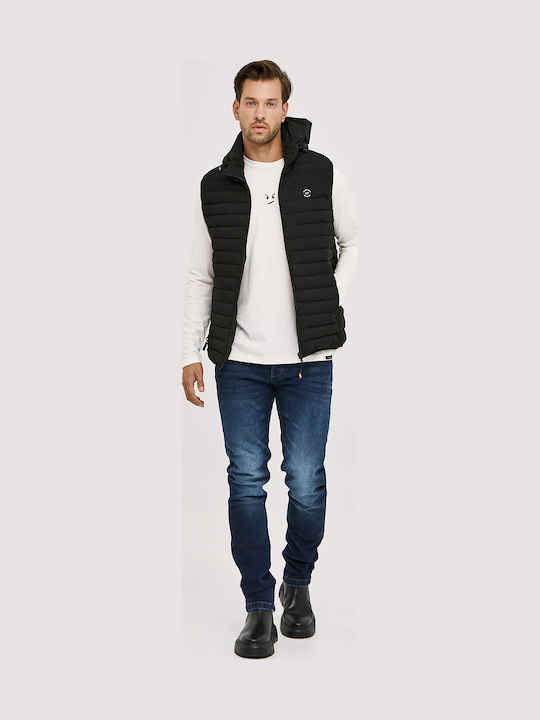 Men's Elastic Jeans Pants with Regular Straight Fit Blue