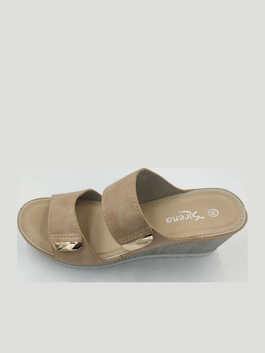 Platforme Dama Tip Slip On Bej