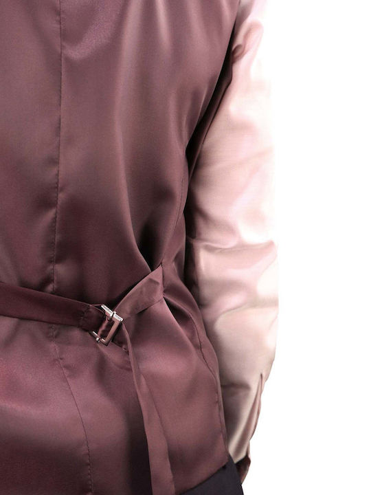 Iarna Costum Bărbați cu Croială Strâmtă Burgundy