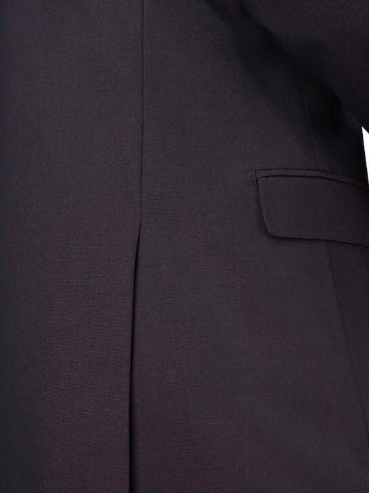 Iarna Costum Bărbați cu Croială Strâmtă Burgundy