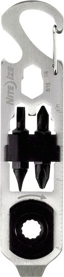 Niteize DoohicKey Ratchet Tool Πολυεργαλείο Γκρι
