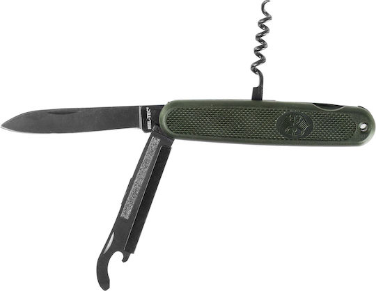 Mil-Tec Pocket Swiss Army Knife Khaki with Sheath