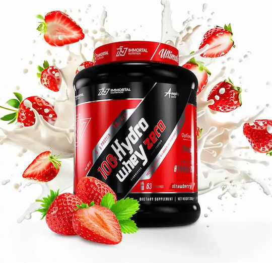 Immortal Nutrition 100% Hydro Whey Zero Protein Whey with Flavor Strawberry 2kg