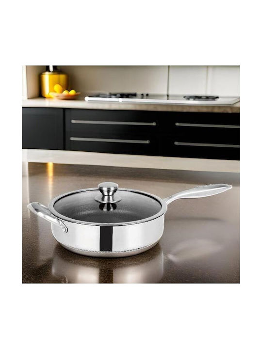 Cheffinger Тиган С капачка от Неръждаема Стомана 28см