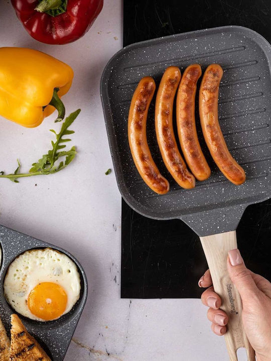 Klausberg Grill made of Cast Aluminum with Non-Stick Coating 36cm