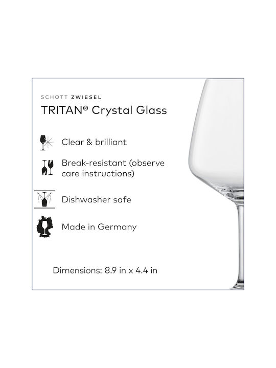 Lumarko Комплект Чаши за Червено вино Със Стъбло 782мл 4бр