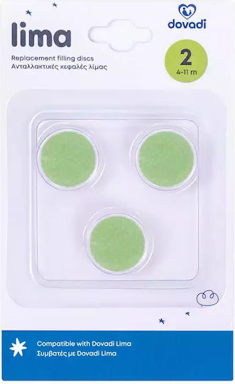 Dovadi Replacement Heads for Baby Electric Nail File 3 Pieces Green