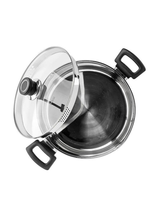 Luigi Ferrero Deep Stainless Steel Pot 7lt / 26cm