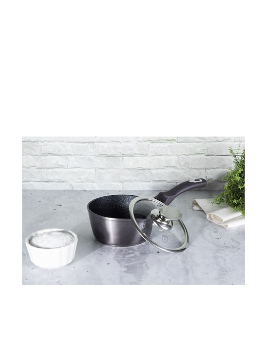 Berlinger Haus Metallic Line Carbon Pro Edition Κατσαρολάκι Γάλακτος από Αλουμίνιο 1.2lt / 16cm