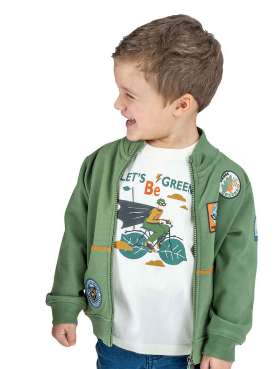 Kinderstrickjacke Grün