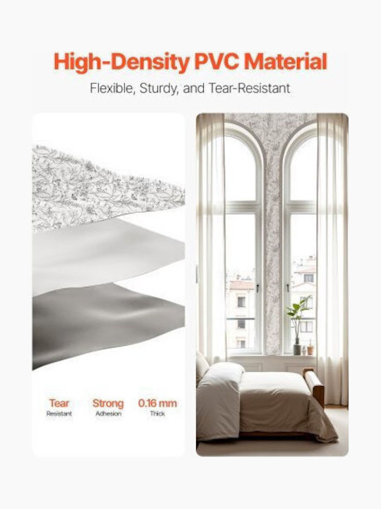 Self-adhesive Wall Wallpaper Vinyl White 45x45cm