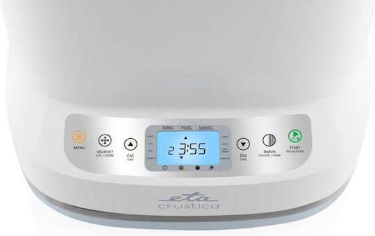 ETA Bread Maker 550W with Container Capacity 1000gr and 12 Baking Programs