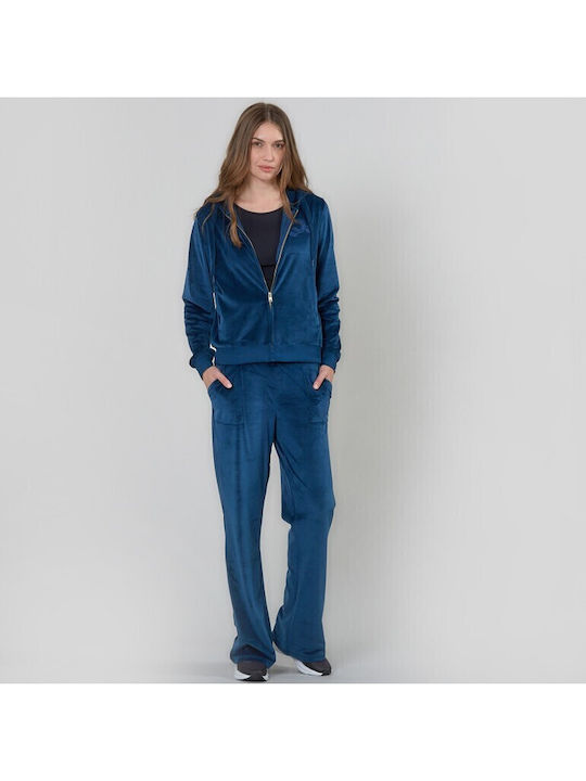 Sweatpants Flared Velvet Posdeidon
