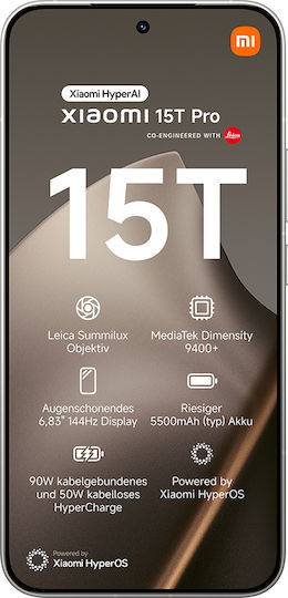 Xiaomi 15T Pro 5G Dual SIM (12/256GB) Сив