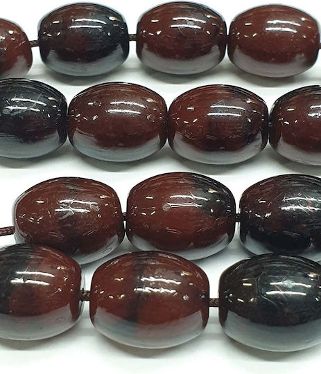 Roloi Komboloi Resin Worry Beads with 17 Beads Brown