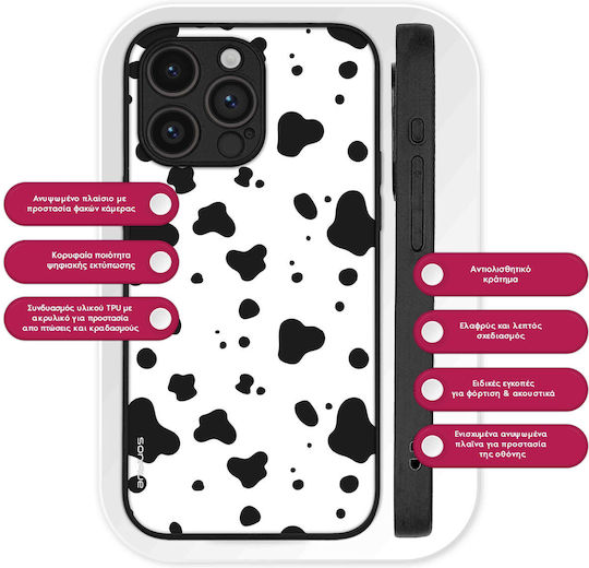 Sonique Animal Print Series Mobile Phone Case Motorola Edge 50 Neo 5G Dalmatian