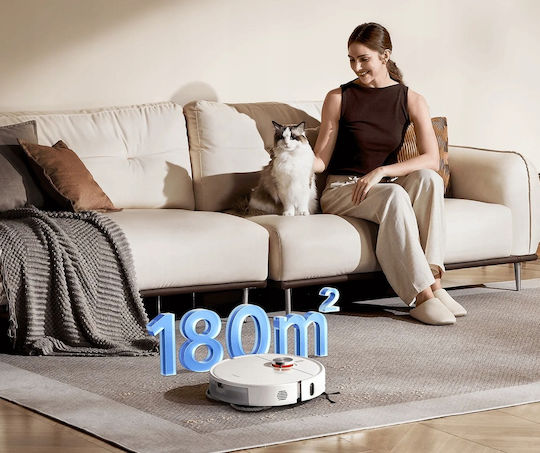 Xiaomi S40 Pro Robot Vacuum Cleaner with Laser Mapping & 15000Pa Suction Power White
