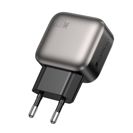 Lamtech Φορτιστής Χωρίς Καλώδιο με Θύρα USB-C 20W Power Delivery / Quick Charge 2.0 / Quick Charge 3.0 Γκρι (LAM980466)