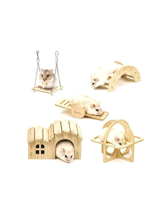 Ξύλινη Τραμπάλα Παιχνίδι Hamster – Μ15xπ6,5xυ6,5cm Ξύλινη Τραμπάλα Παιχνίδι Hamster – Μ15xπ6,5xυ6,5cm