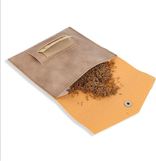 Panora Tabakbeutel Lederne Tabaktasche in mit Verschluss 16.1x8.8cm PU