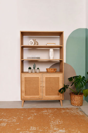 Jut Oak Bookcase 90x40x110cm
