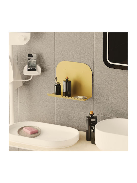 Shelf Wall Short Gold 28x12x23cm