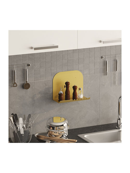 Shelf Wall Short Gold 28x12x23cm