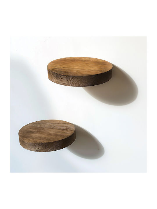 Ράφια Τοίχου Natural (3τμχ) 12x12x1.9εκ.