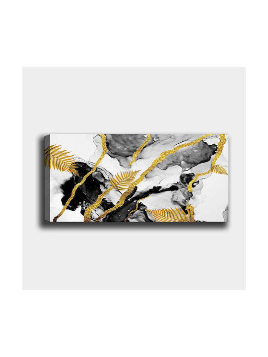 Megapap Abstract Golden Dream Πίνακας σε Καμβά 120x50cm
