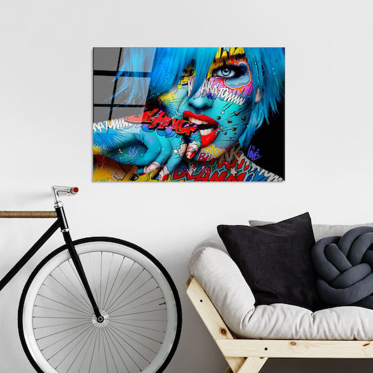Glass Painting 123bzm2205 100x70cm Multi Wallity Horizontal Glass