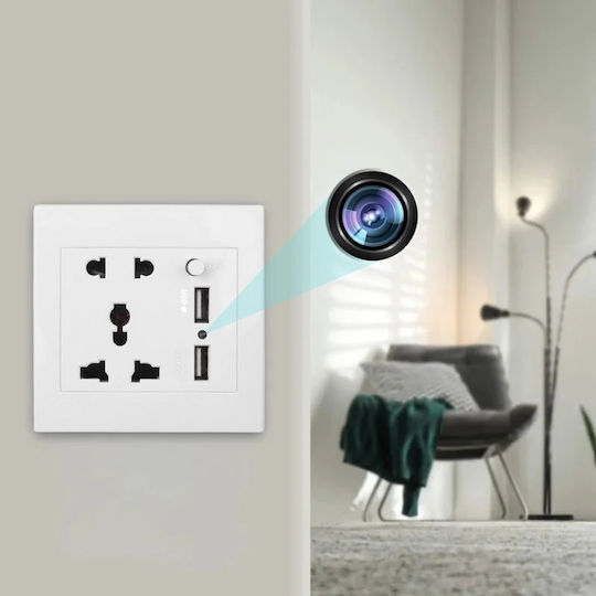 Versteckte Kamera WiFi Steckdose mit Eingebautem Speicher 16GB