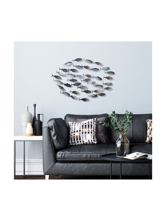 Wanddekoration Fische 930dyu1274 94x4x58cm Multi Wallity Metall